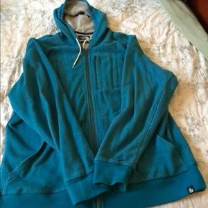 Men’s XL North Face thermal - lined f/z hoodie